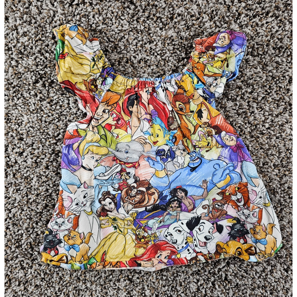 Evie N Lizzie Girls Sz 4 Disney Animation Character Short Sleeve Top
